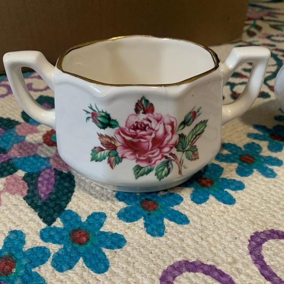 Vintage cream & sugar set - Picture 5 of 8